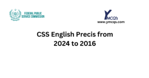 CSS English Precis from 2024 to 2016