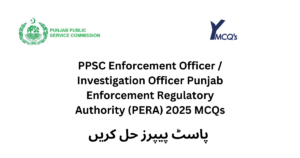 PPSC Enforcement Officer 2025 MCQs