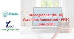 Stenographer Jobs in PPSC 2025